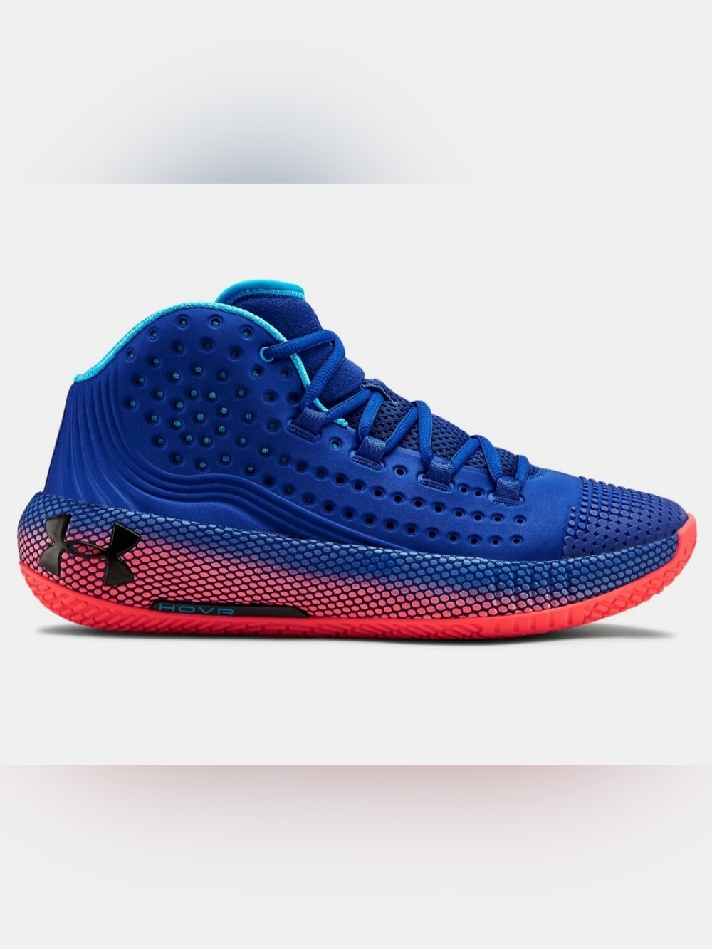 Under Armour HOVR Havoc 2 Royal Blue Pink Gradient Basketball Shoes Men’s 11